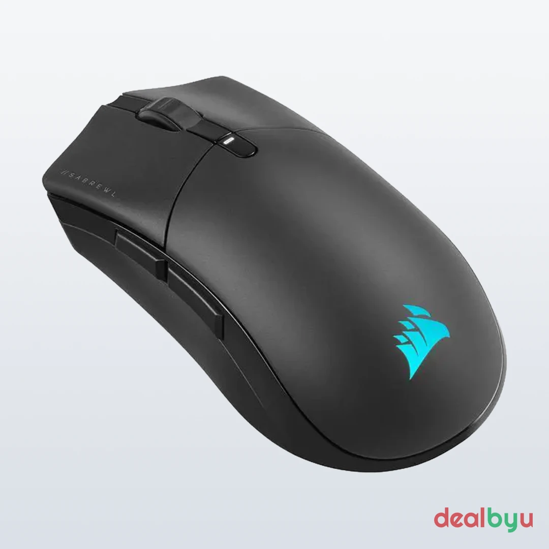 Corsair Sabre RGB Pro Wireless — Multi-device Wireless Gaming Mouse, 26,000 DPI, RGB