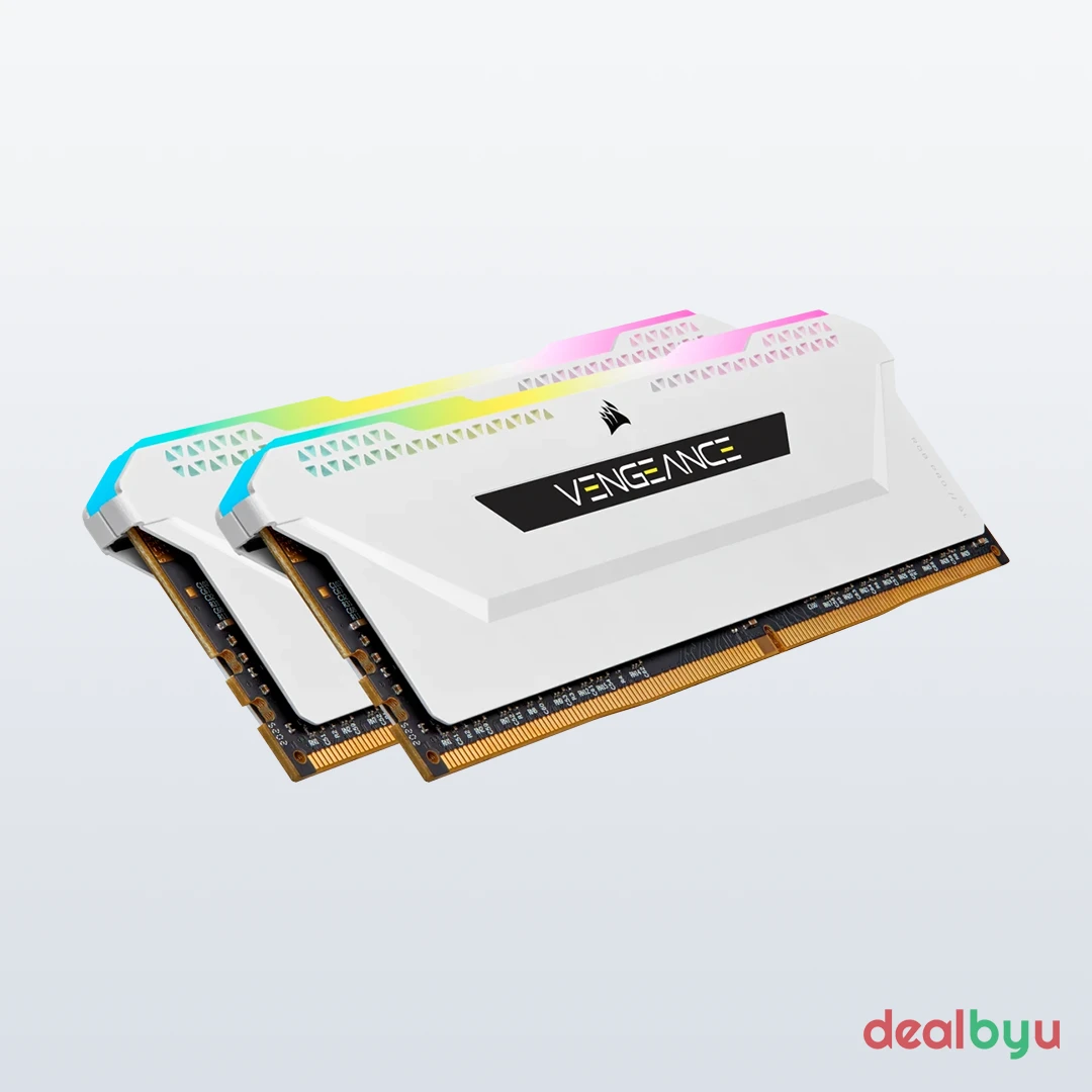 Corsair Vengeance RGB PRO SL DDR4 32 GB (2 × 16 GB) 3600 MT/s CL18 RGB White Desktop Memory Kit
