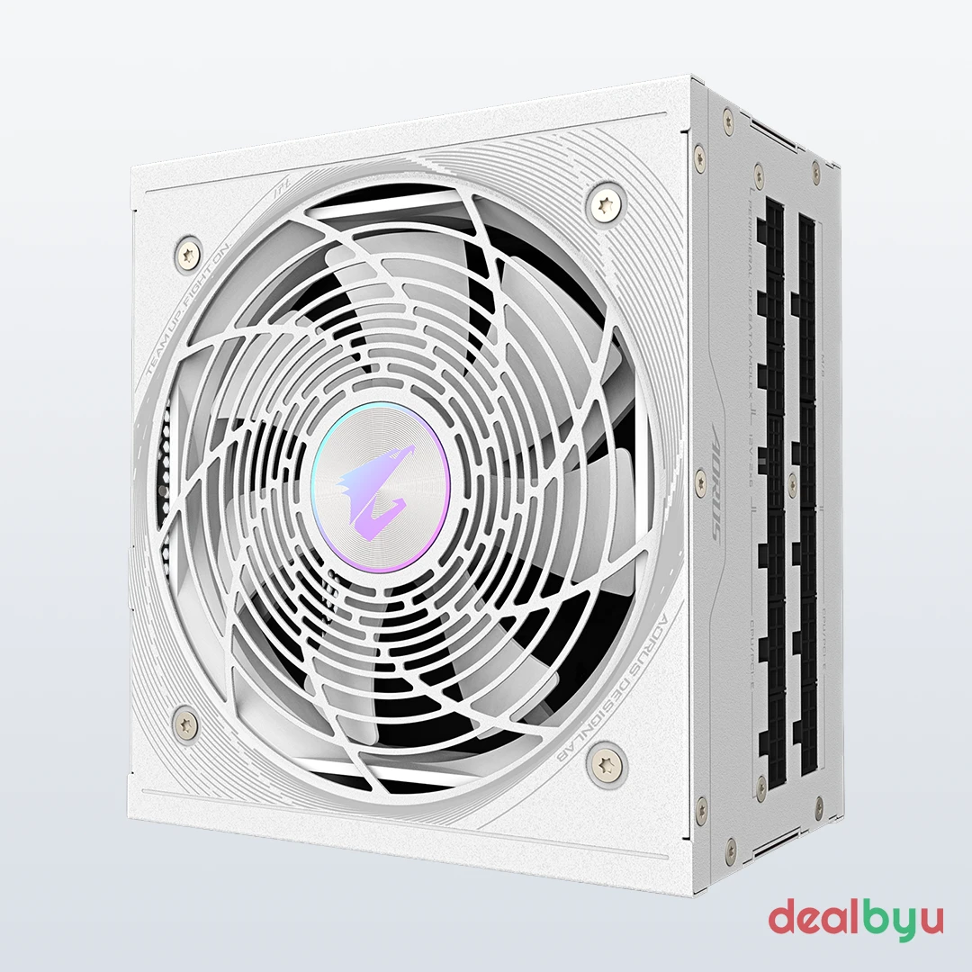 Gigabyte AORUS Elite P1000W ICE 1000W — 80+ Platinum Fully Modular Power Supply (White)