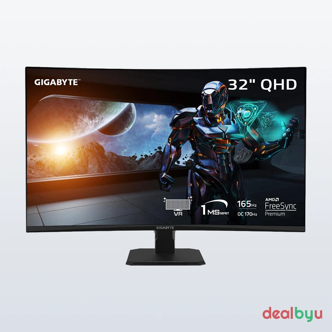 GIGABYTE GS32QC 31.5-inch QHD 165Hz Gaming Monitor