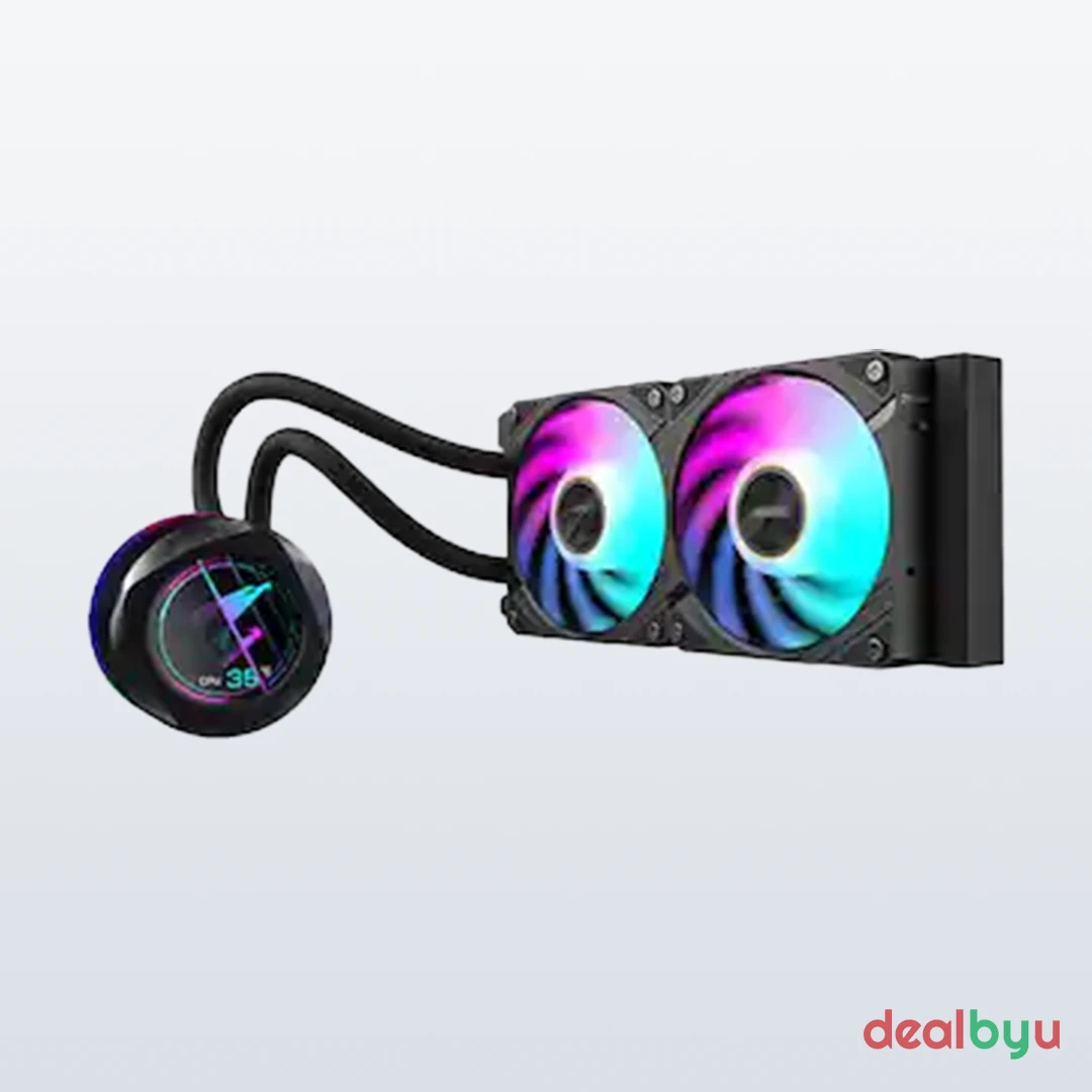 Gigabyte AORUS Waterforce X II 240 — 240mm AIO Liquid CPU Cooler with LCD Display