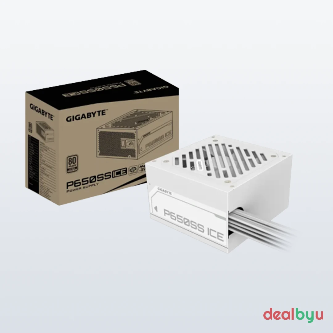 Gigabyte P650SS ICE 650W — 80+ Silver Non-Modular Power Supply (White)