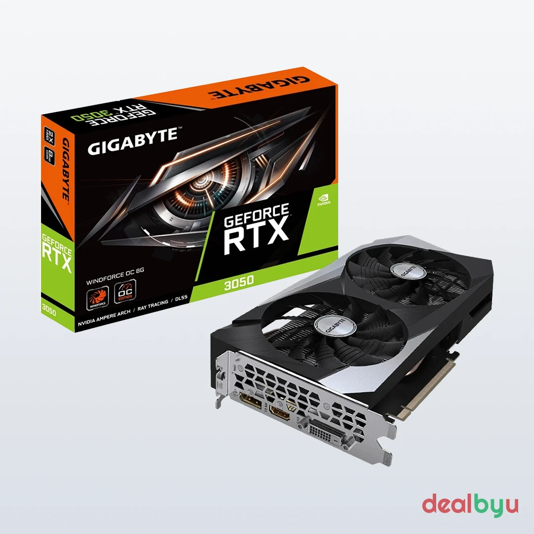 Gigabyte RTX 3050 Windforce OC 8G Graphics Card