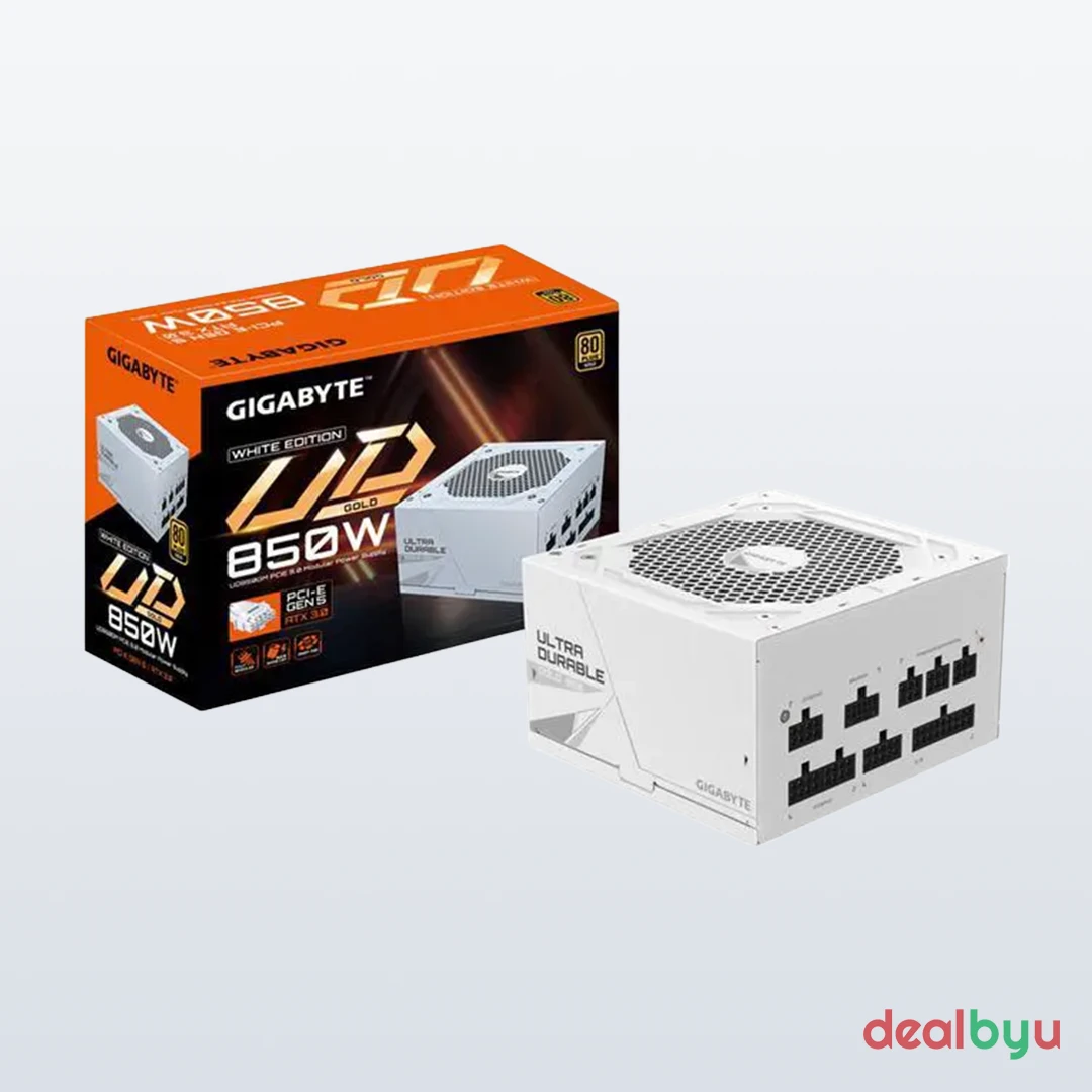 Gigabyte UD850GM PG5W 850W — 80+ Gold Fully Modular Power Supply (White)