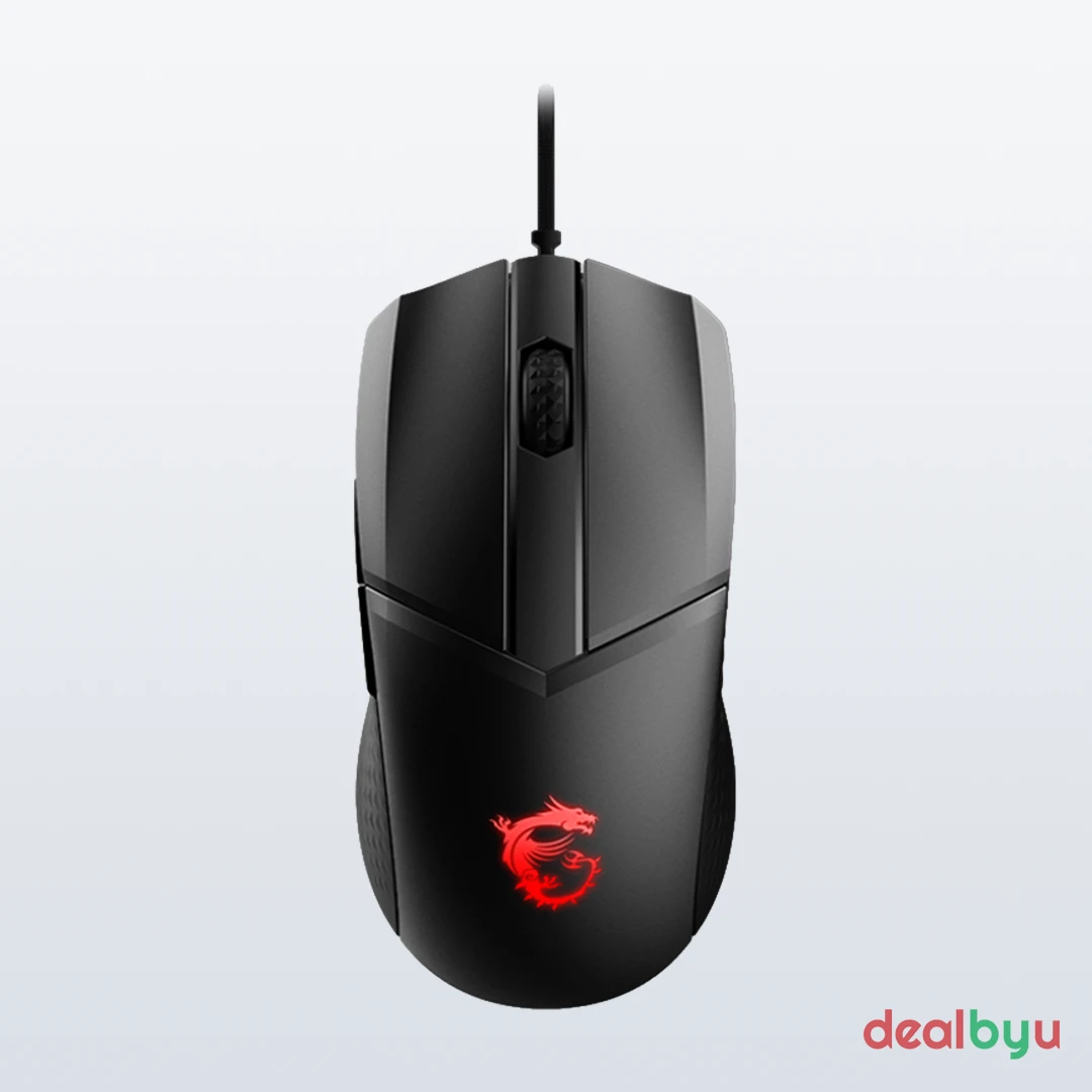 MSI Clutch GM41 Lightweight V2 — Wired Gaming Mouse, 16,000 DPI, RGB, 65 g lightweight