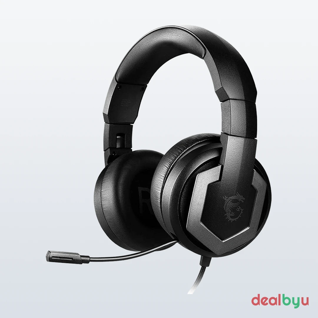 MSI Immerse GH61 — Wired USB Gaming Headset, 7.1 Surround, Retractable mic