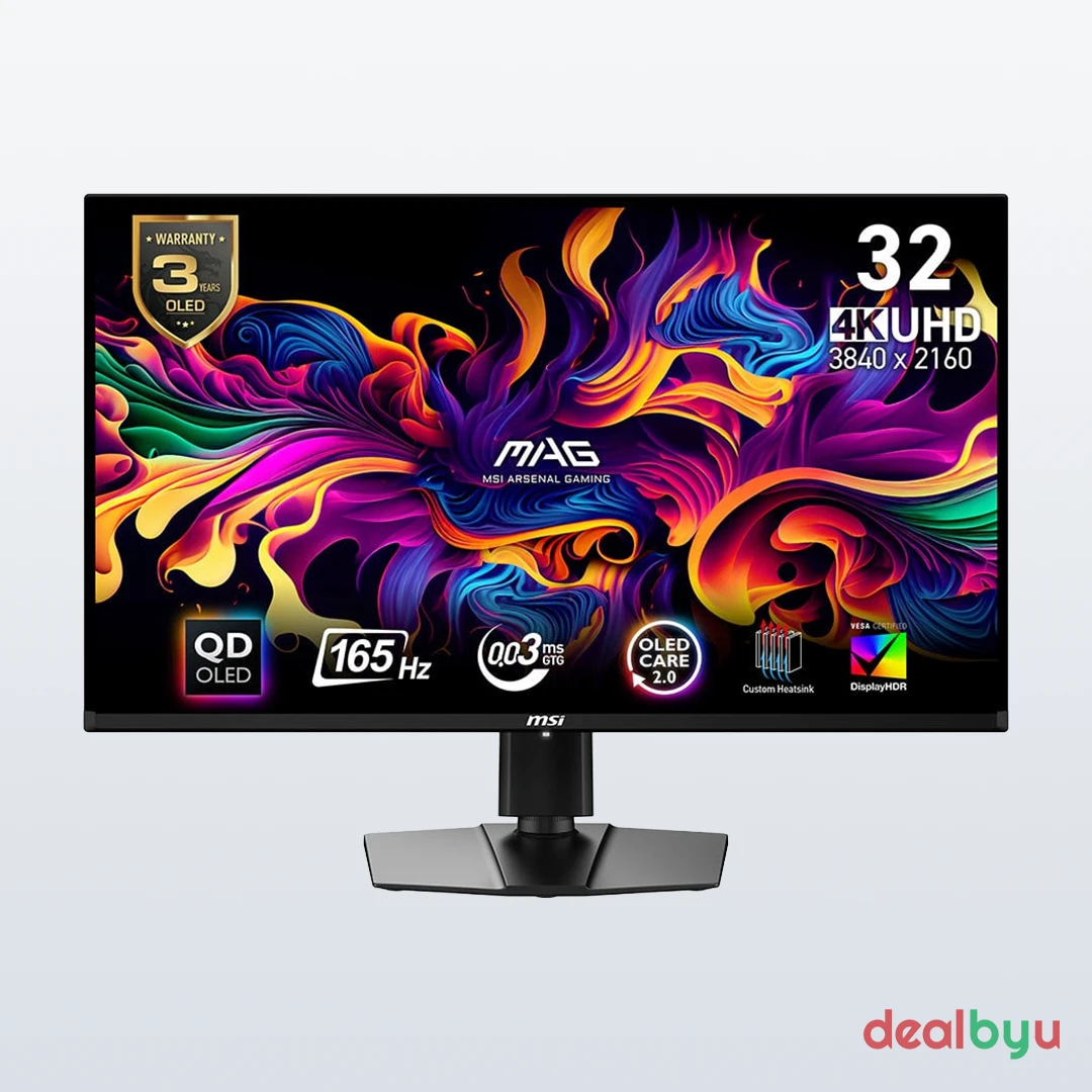 MSI MAG 321UP QD-OLED 31.5-inch 4K 165Hz Gaming Monitor