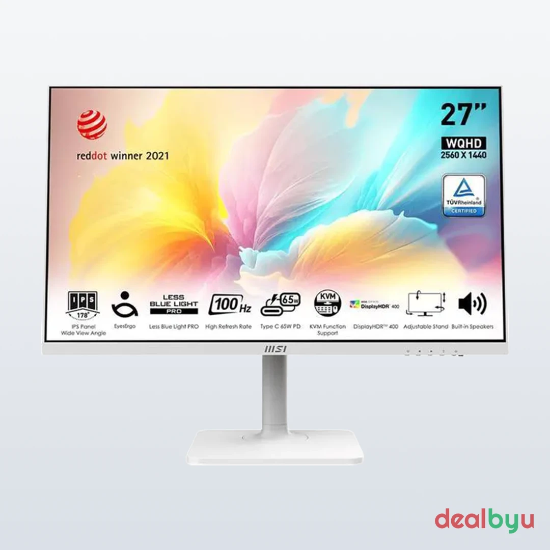 MSI Modern MD272QXPW 27-inch QHD 100Hz Monitor