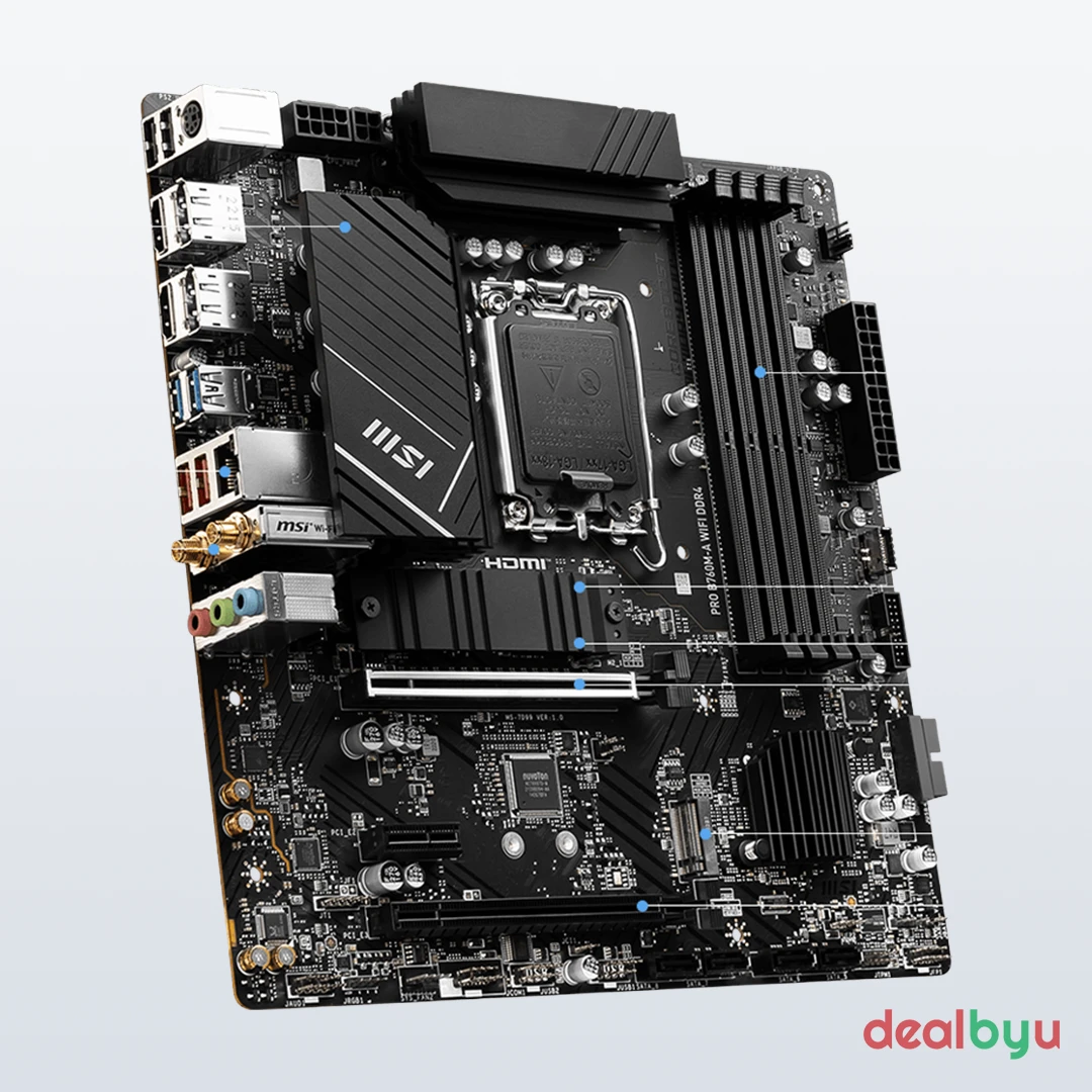 MSI PRO B760M-A WIFI DDR4 Motherboard
