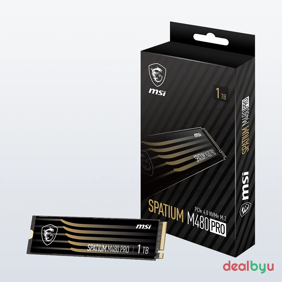 MSI SPATIUM M480 PRO 1 TB PCIe 4.0 NVMe M.2 2280 SSD