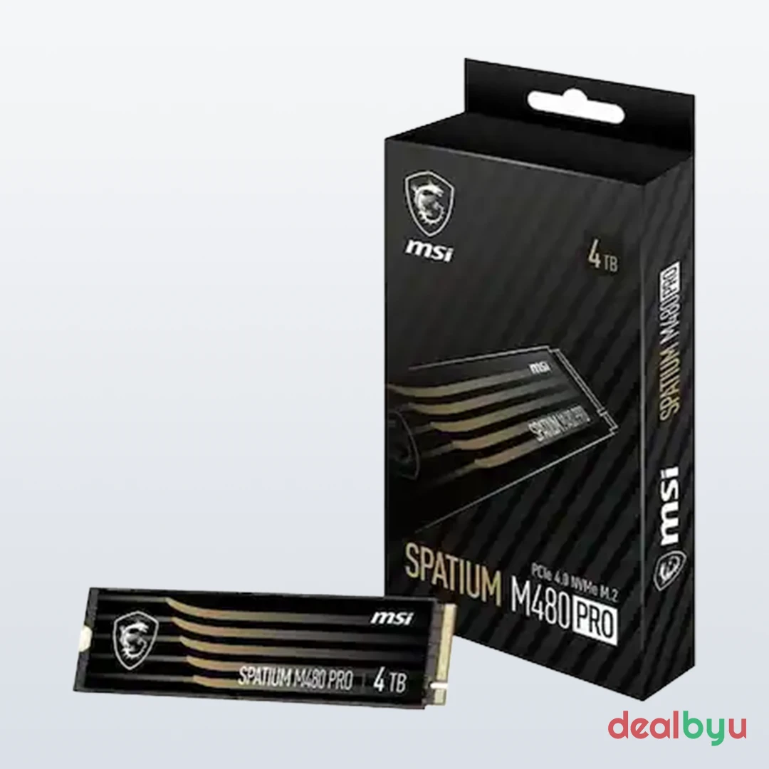 MSI SPATIUM M480 PRO 4 TB PCIe 4.0 NVMe M.2 2280 SSD