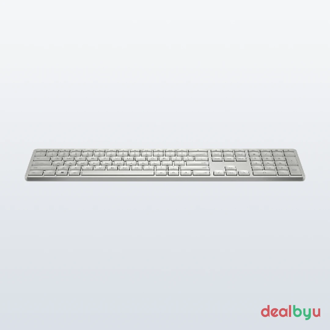HP 970 — Wireless Keyboard, White LED, multi-device wireless
