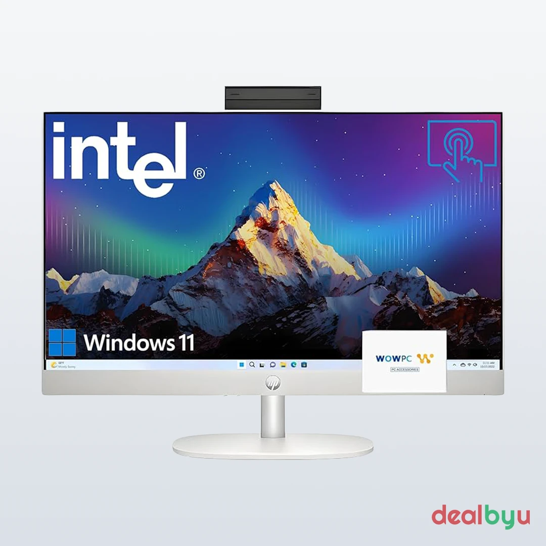 HP All-in-One 24-cb Ryzen 5 7430U — 16 GB / 512 GB SSD, 23.8" FHD IPS All-in-One PC
