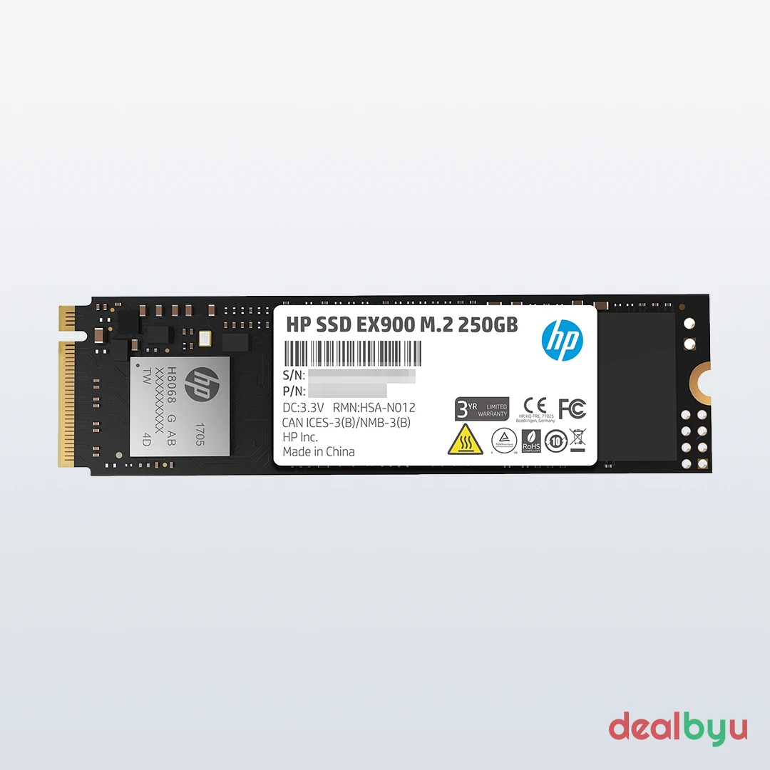 HP EX900 1 TB PCIe 3.0 NVMe M.2 2280 SSD