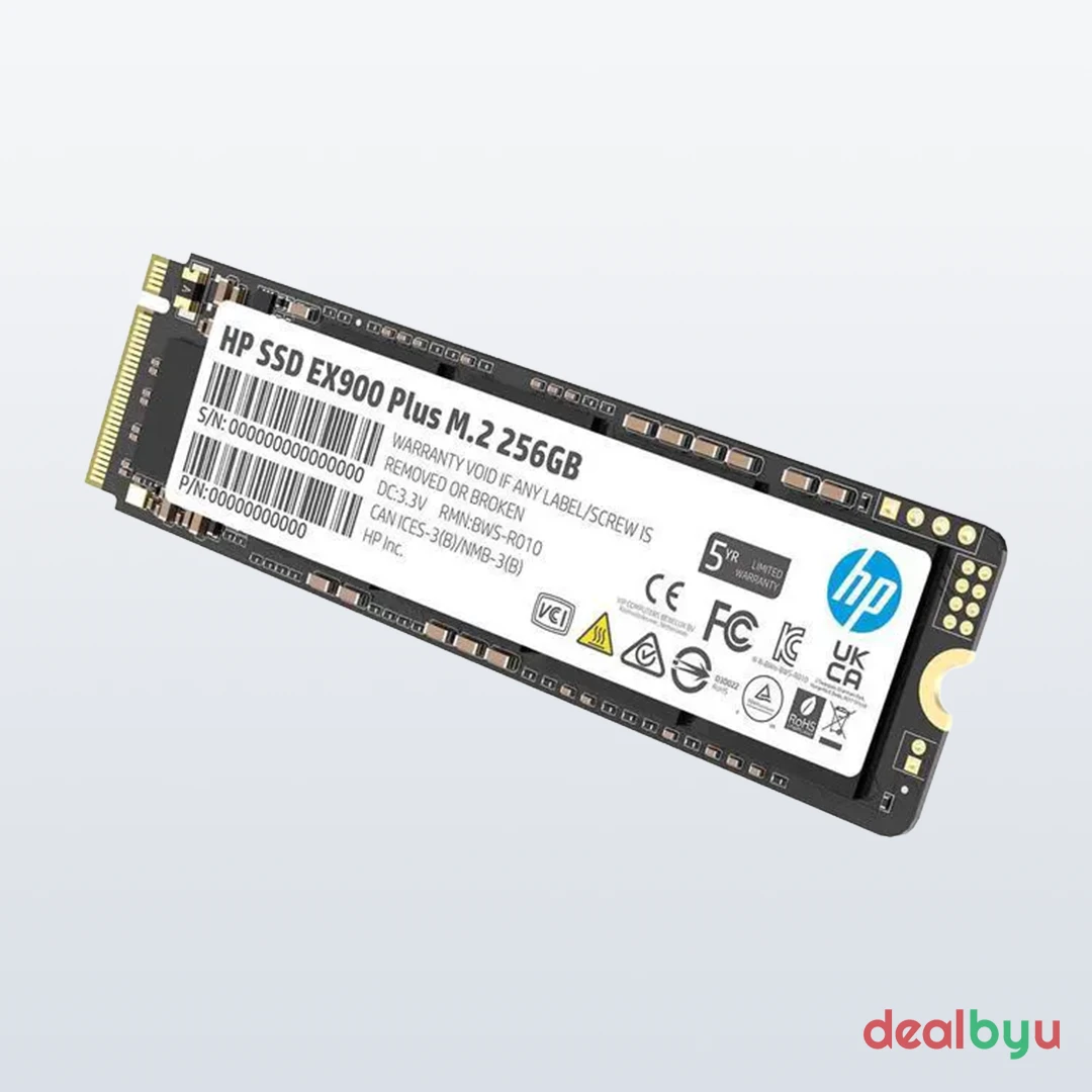 HP EX900 Plus 256 GB PCIe 3.0 NVMe M.2 2280 SSD