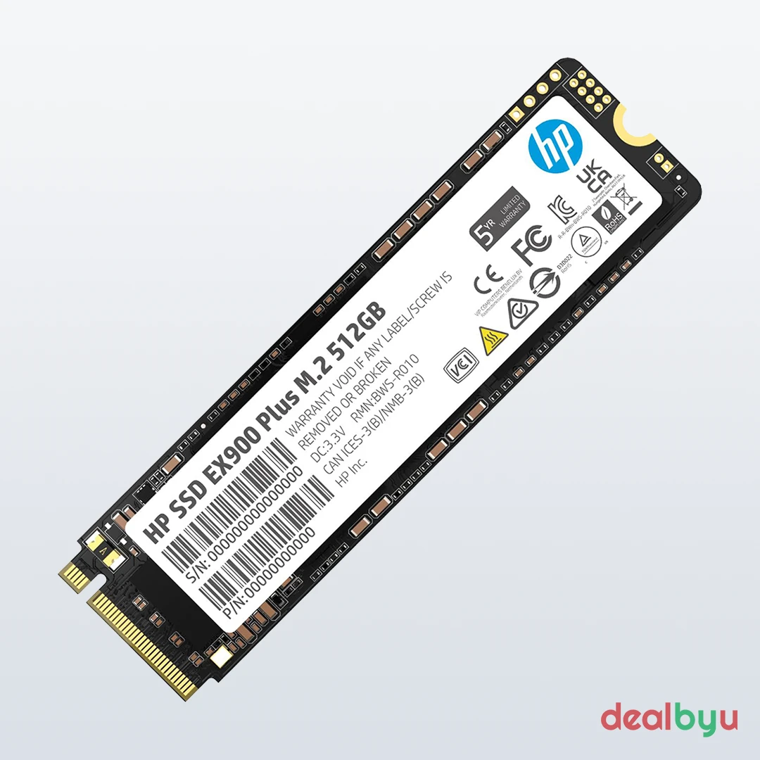 HP EX900 Plus 512 GB PCIe 3.0 NVMe M.2 2280 SSD