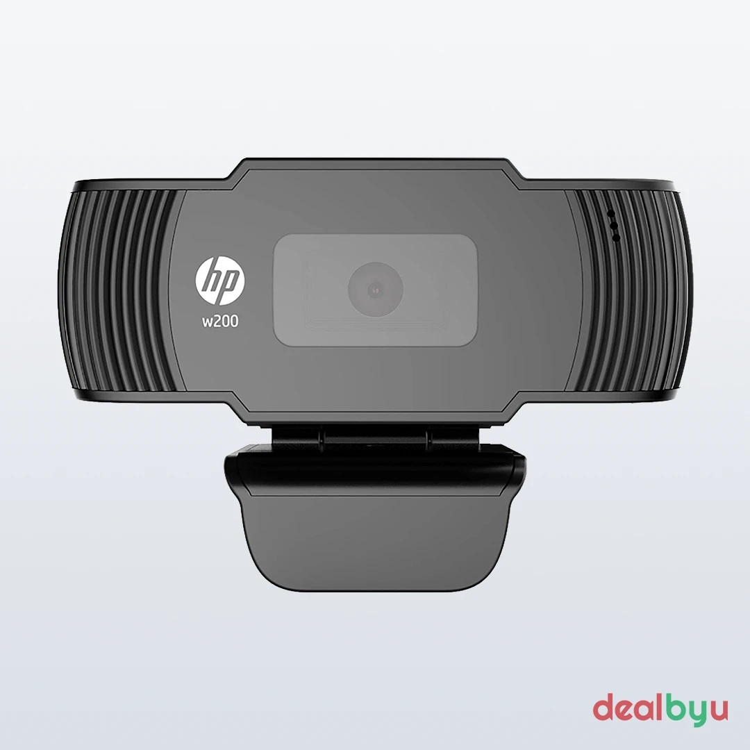 HP w200 HD Webcam — Webcam, 720p HD, 30fps