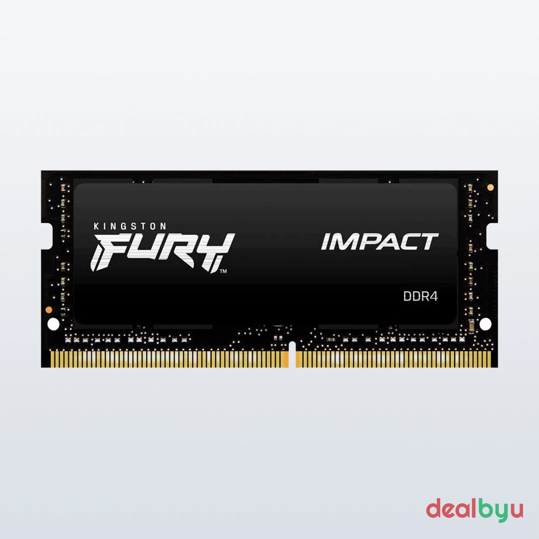 Kingston FURY Impact DDR4 8 GB (1 × 8 GB) 3200 MT/s CL20 Laptop Memory Module (SO-DIMM)