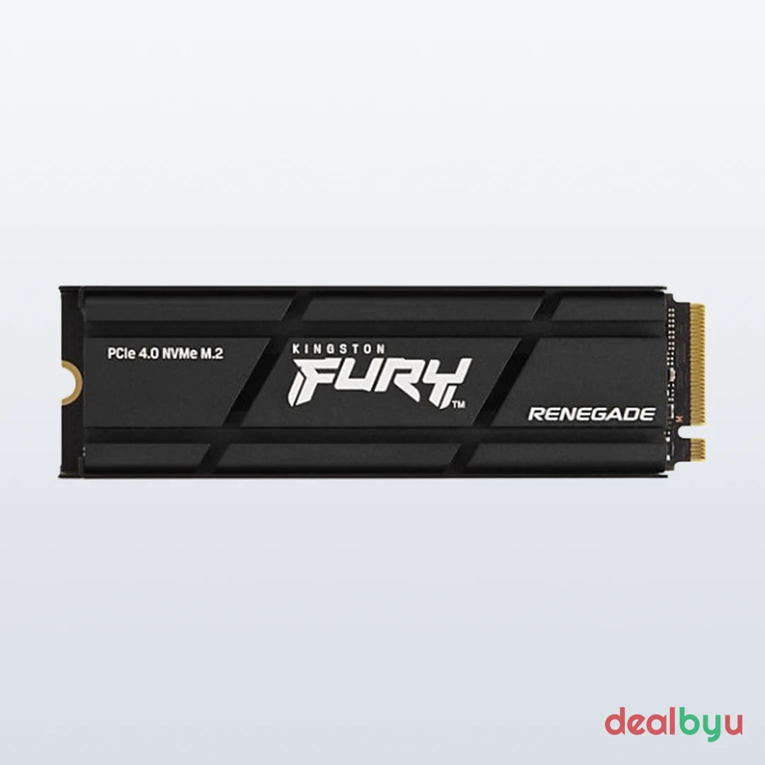 Kingston Fury Renegade 1 TB PCIe 4.0 NVMe M.2 2280 SSD with Heatsink (SFYRSK/1000G)