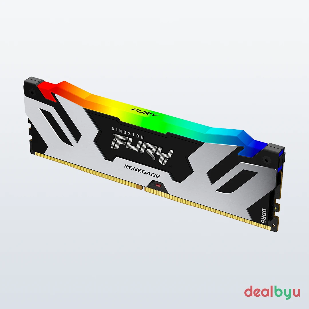 Kingston FURY Renegade RGB DDR5 32 GB (2 × 16 GB) 6000 MT/s CL32 RGB White Desktop Memory Kit