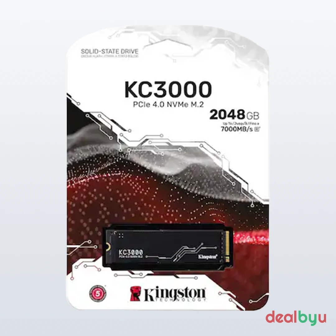 Kingston KC3000 2 TB PCIe 4.0 NVMe M.2 2280 SSD (SKC3000D/2048G)