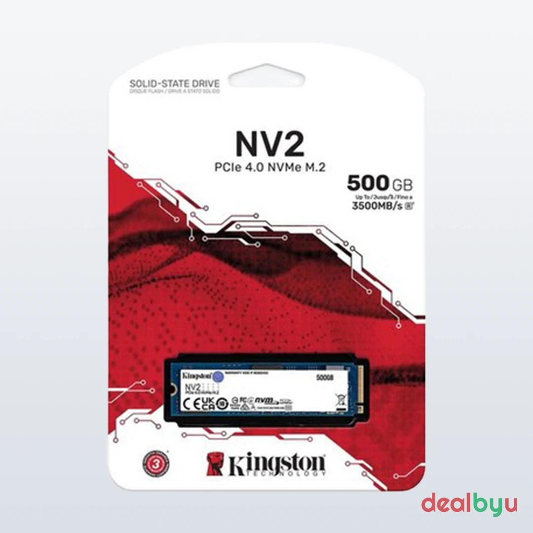 Kingston NV2 500 GB PCIe 4.0 NVMe M.2 2280 SSD (SNV2S/500G)