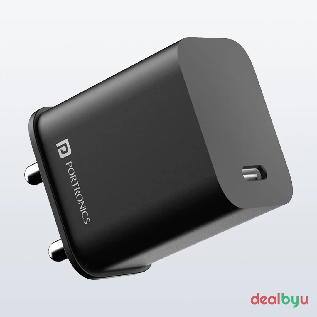 Portronics Adapto 20C (20W Type-C PD Wall Charger)