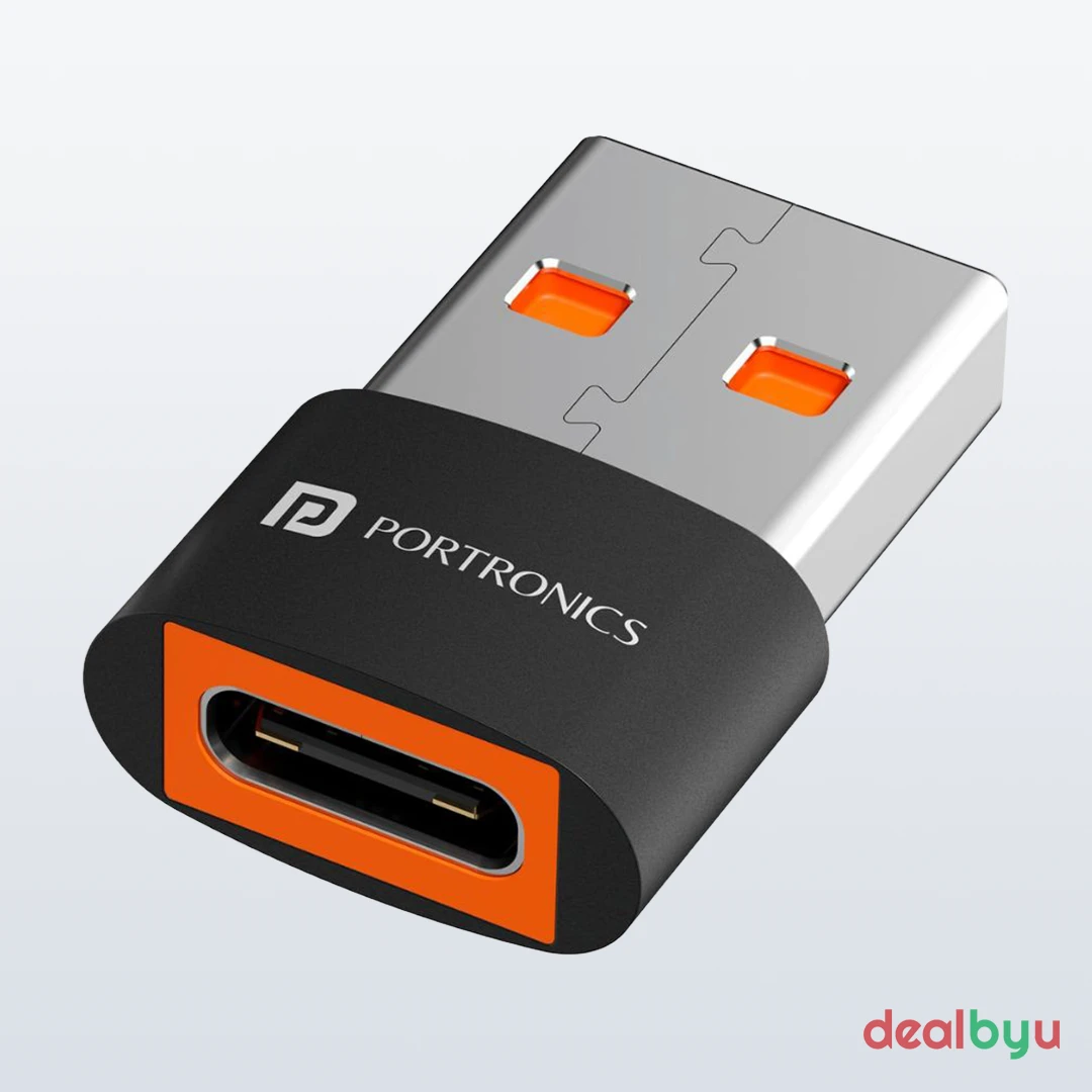 Portronics Bridge X (USB 3.0 Type-C Female to USB Male OTG Adapter)