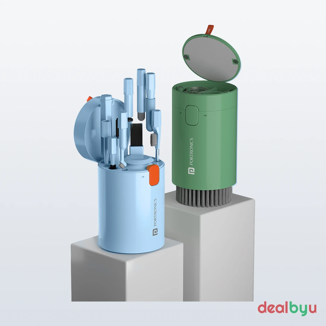 Portronics Clean G (POR-2031) 20-in-1 Cleaning Kit — 20-in-1 multipurpose kit, Yes - dust-removal blower with short/long/extension rods