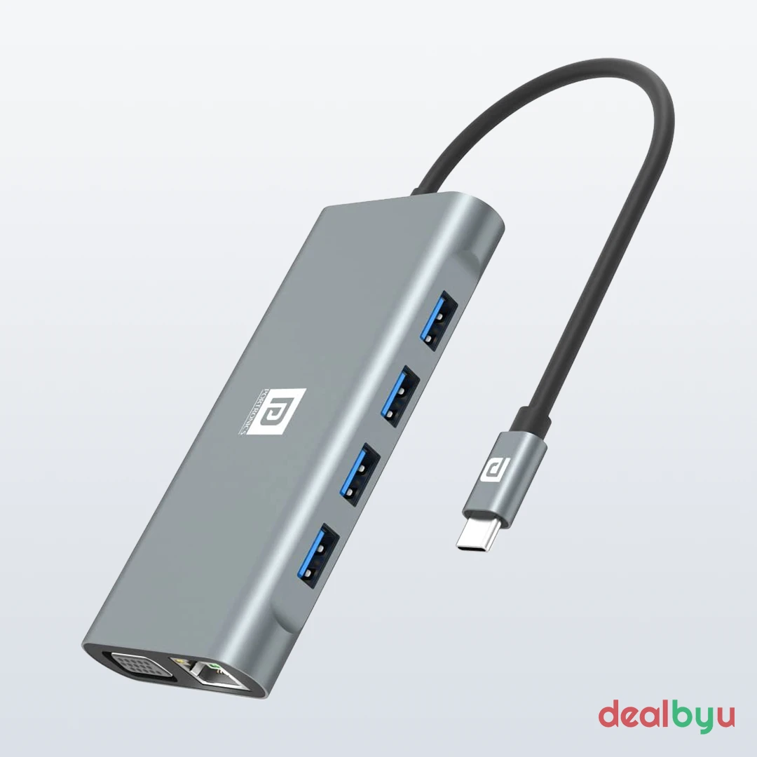 Portronics Mport 11C 11-in-1 USB-C Docking Station — 11-in-1 USB-C dock, 4K