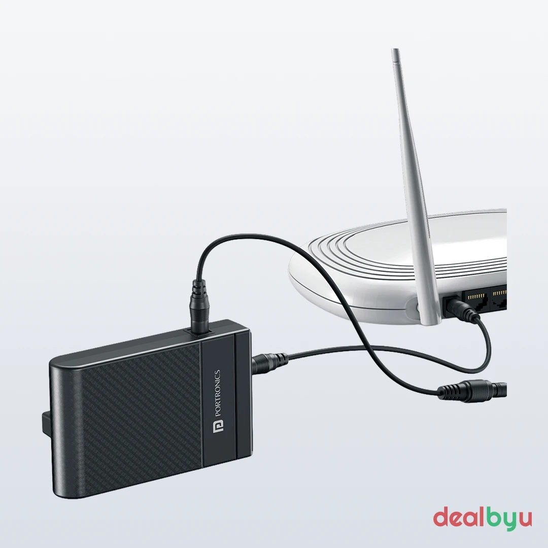 Portronics Power Plus II Mini UPS (12V-3A)