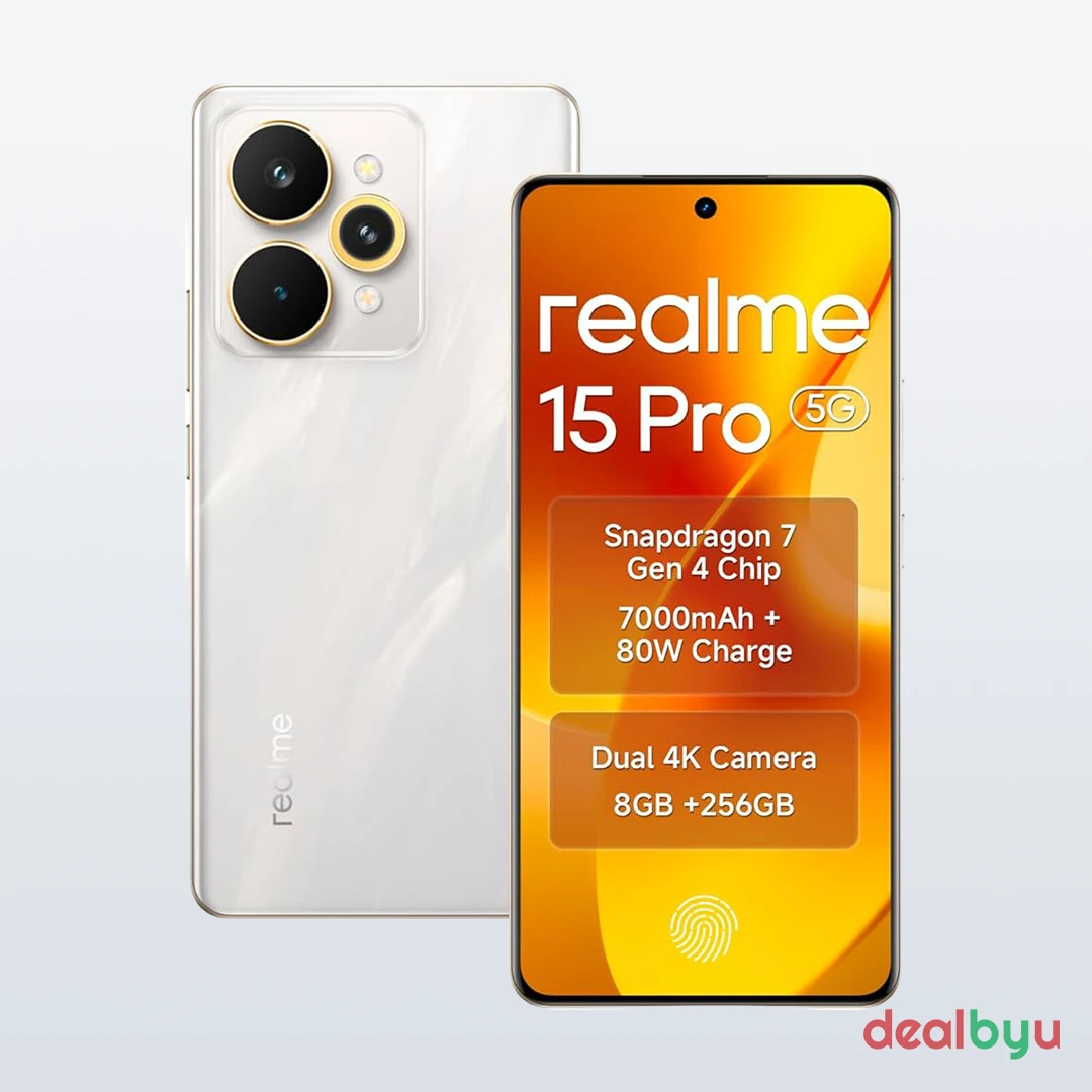 Realme 15 Pro 5G — Snapdragon 7 Gen 4, 8 GB / 128 GB, 6.8" AMOLED 144 Hz, 7000 mAh
