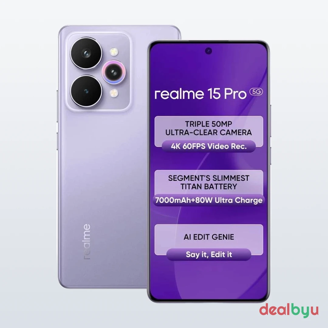 Realme 15 Pro 5G — Snapdragon 7 Gen 4, 12 GB / 256 GB, 6.8" AMOLED 144 Hz, 7000 mAh