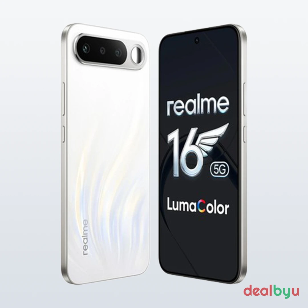 Realme 16 5G — Dimensity 6400 Turbo, 12 GB / 256 GB, 6.57" AMOLED 120 Hz, 7000 mAh