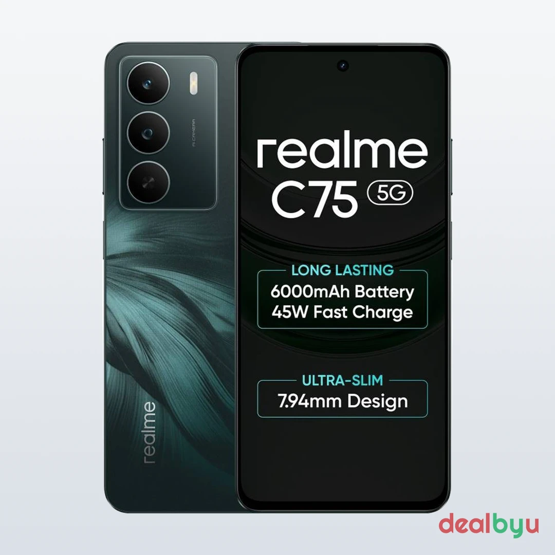 Realme C75 5G — Dimensity 6300, 4 GB / 128 GB, 6.67" LCD 120 Hz, 6000 mAh