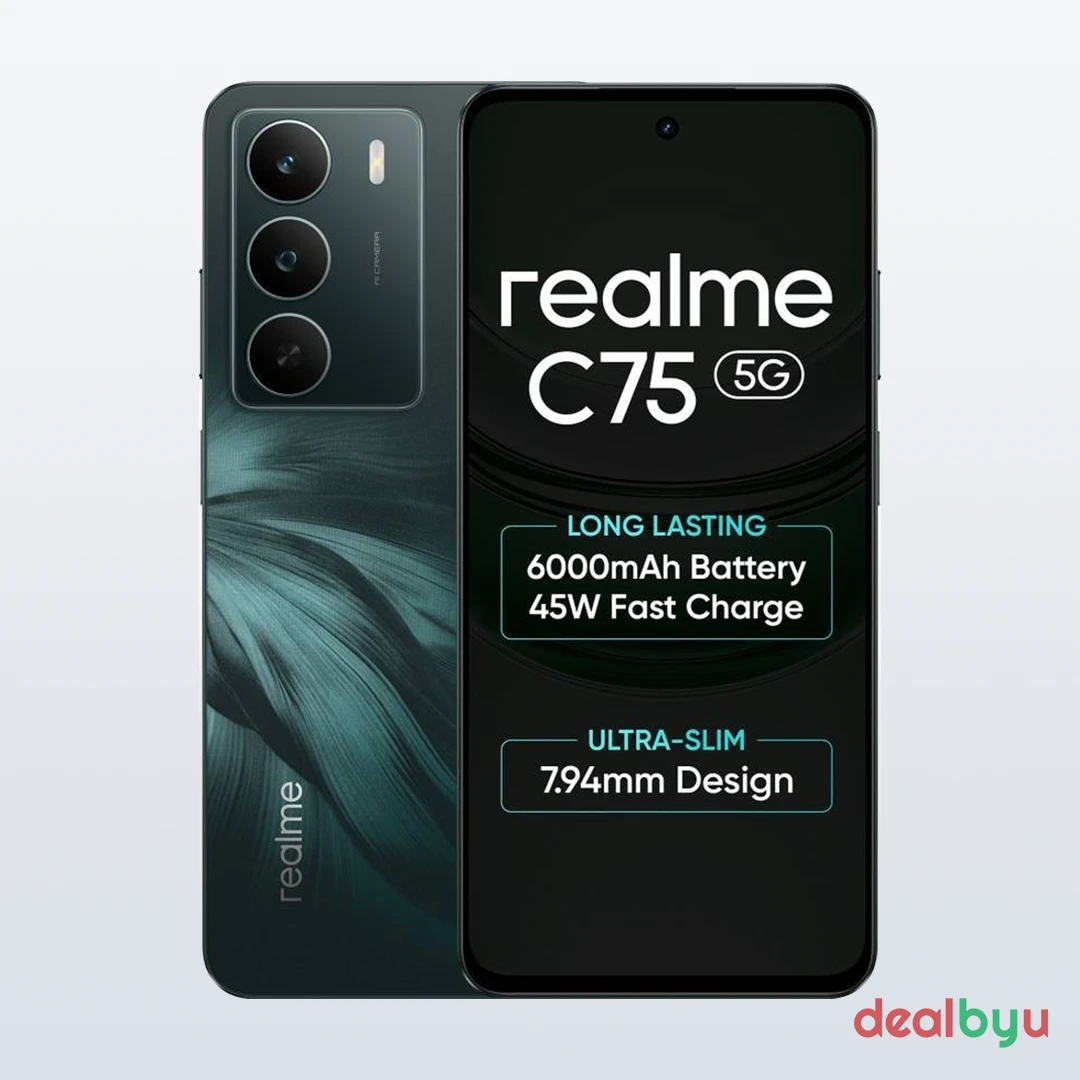 Realme C75 5G — Dimensity 6300, 6 GB / 128 GB, 6.67" LCD 120 Hz, 6000 mAh