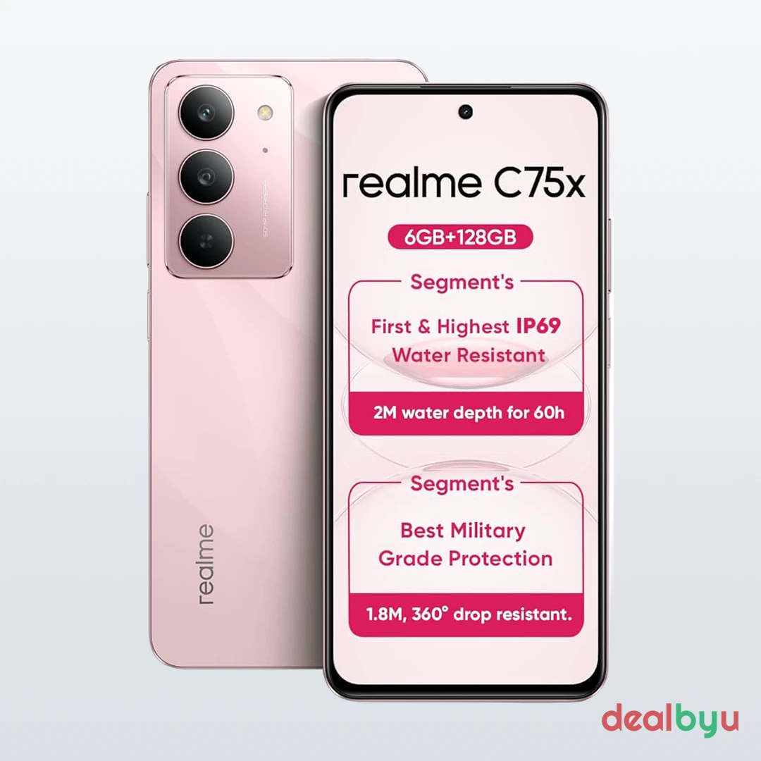 Realme C75x — Helio G81 Ultra, 6 GB / 128 GB, 6.67" LCD 120 Hz, 5600 mAh