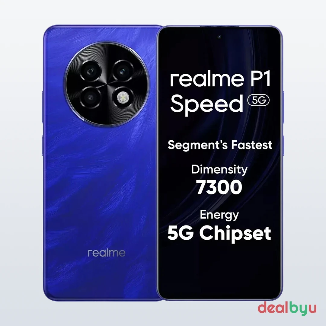 Realme P1 Speed 5G — Dimensity 7300 Energy, 8 GB / 128 GB, 6.67" AMOLED 120 Hz, 5000 mAh