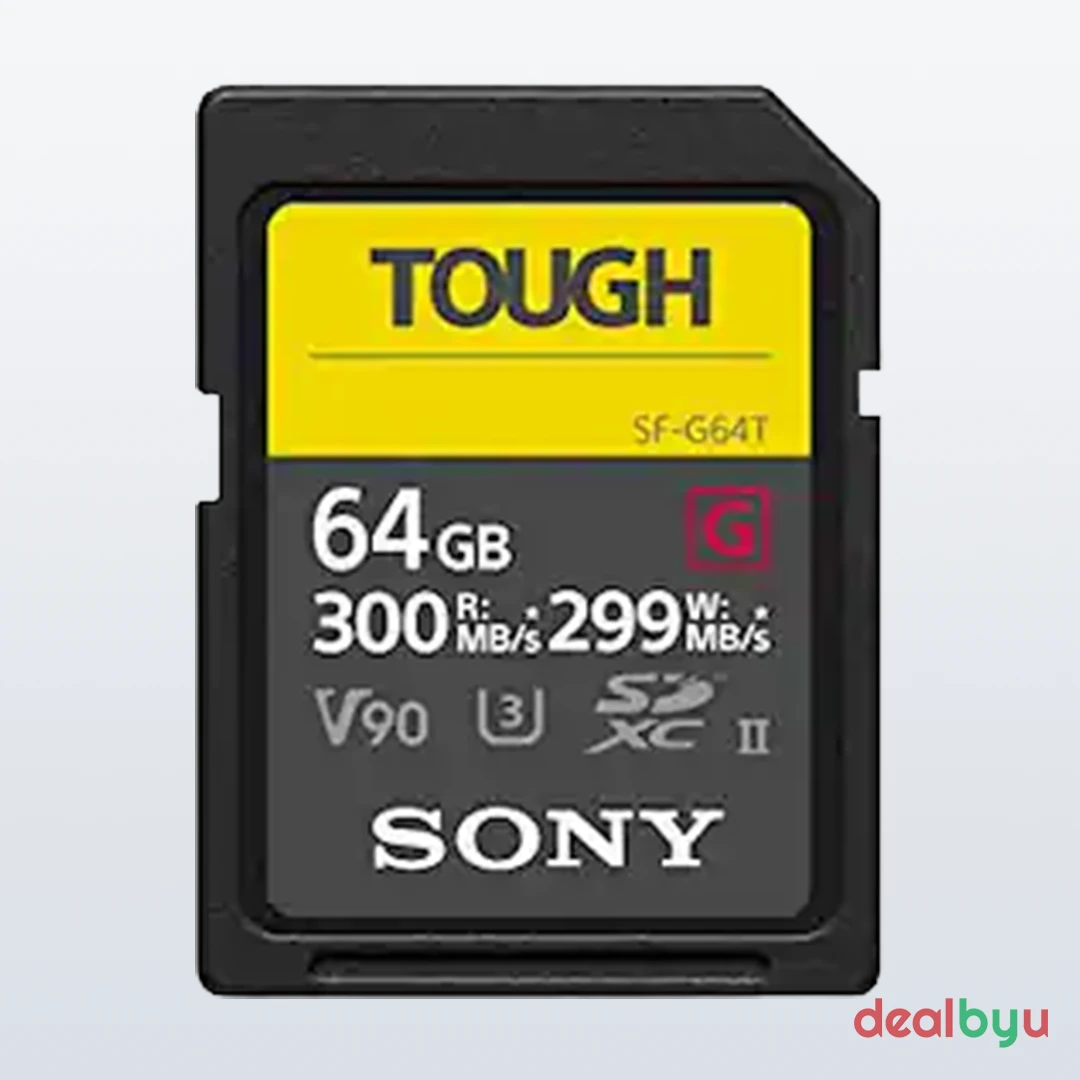 Sony Tough microSD 64 GB microSDXC Memory Card (C10 U3 V30 A2, 170 MB/s)