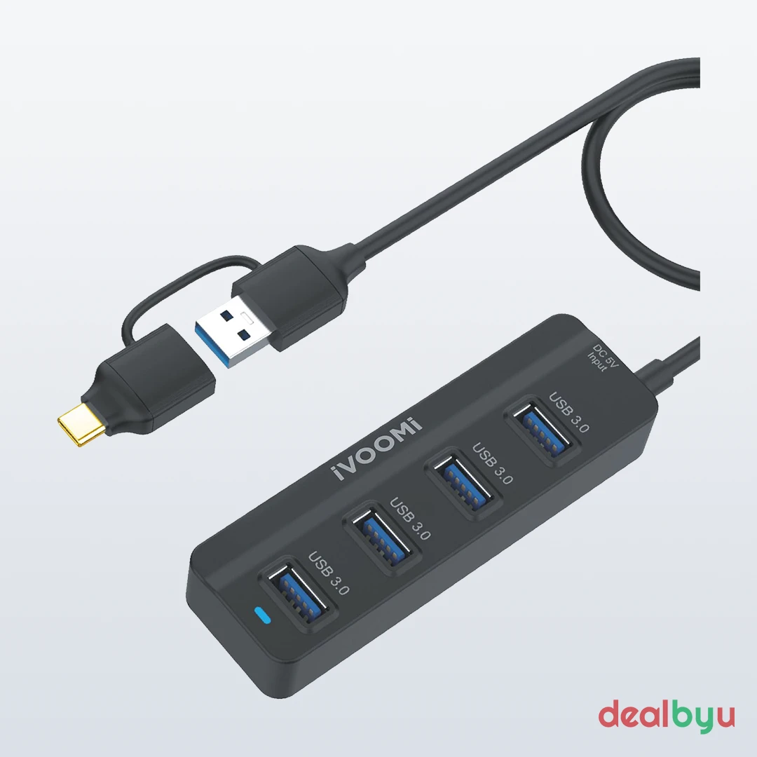 iVOOMi 1×4 USB HUB HBO4