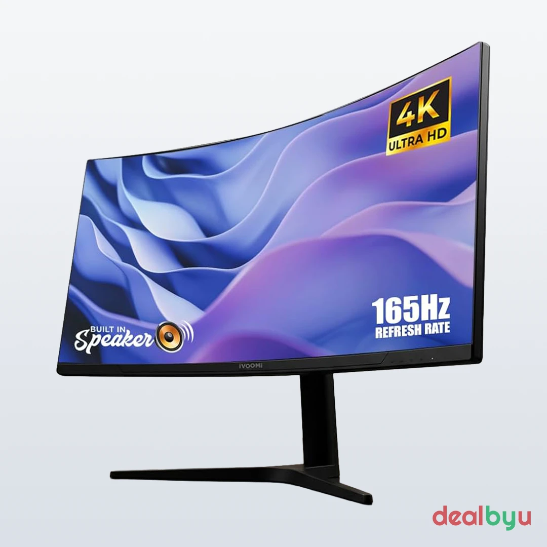 iVOOMi 34-Inch Frameless Ultra Wide Curved Monitor (Black, 165Hz)