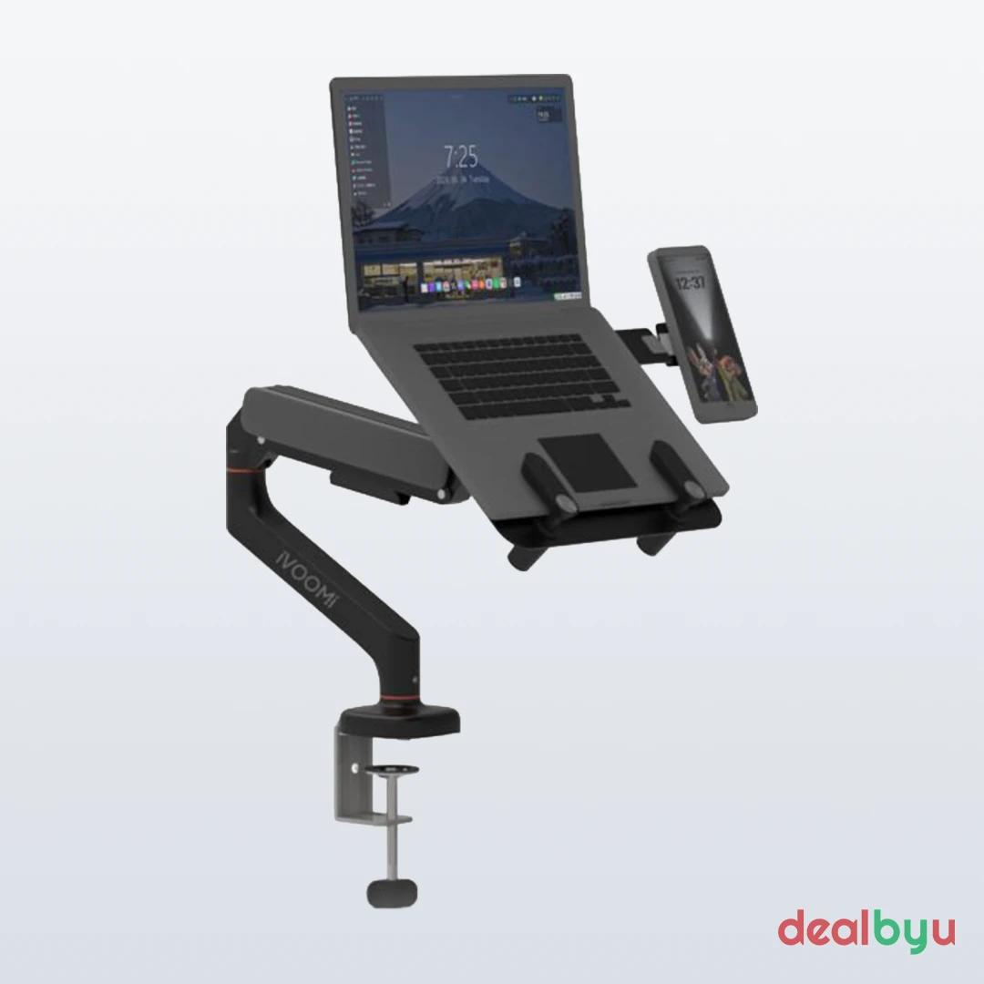 iVOOMi Duo Dock (Monitor + Laptop Stand with Magnetic Mobile Holder) Stand