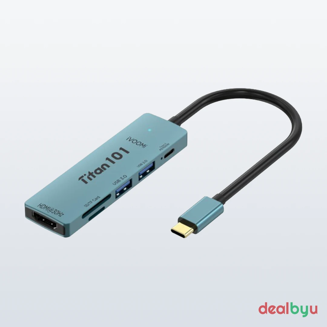 iVOOMi TITAN101 Type-C (7 in 1) PD100W/SD/TF HB14