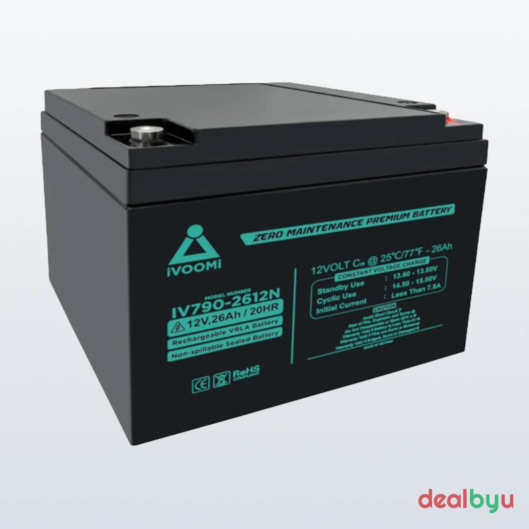 iVOOMi VRLA Battery 12V 26Ah