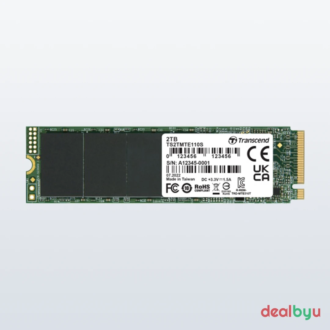 Transcend 110S 2 TB PCIe 3.0 NVMe M.2 2280 SSD (TS2TMTE110S)
