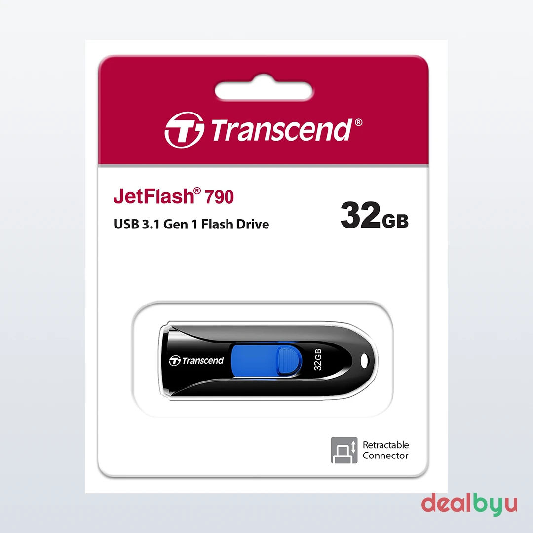 Transcend JetFlash 790 32 GB USB 3.2 Gen1 Pen Drive