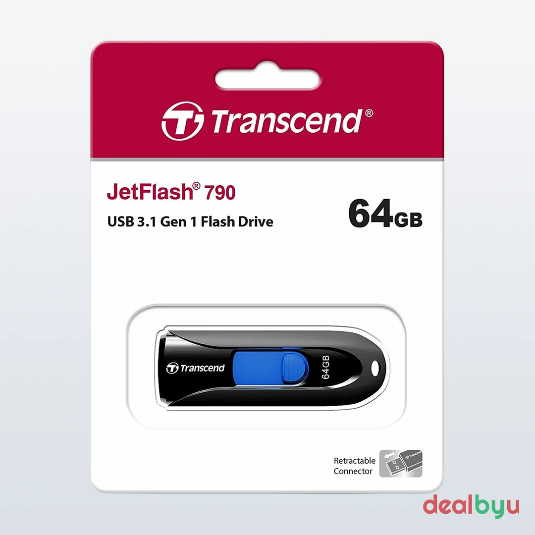 Transcend JetFlash 790 64 GB USB 3.2 Gen1 Pen Drive