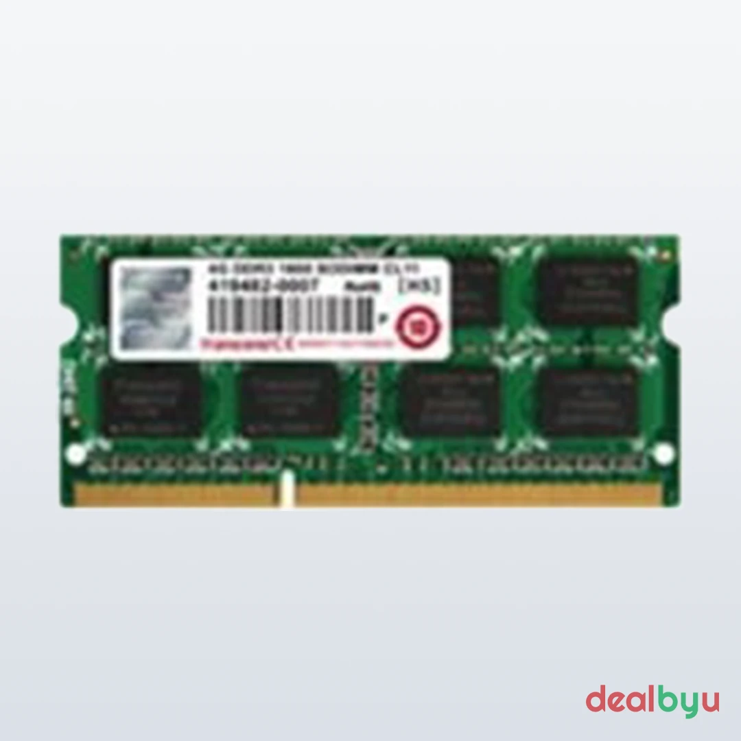 Transcend JetRam DDR3 4 GB (1 × 4 GB) 1600 MT/s CL11 Green Laptop Memory Module (SO-DIMM)
