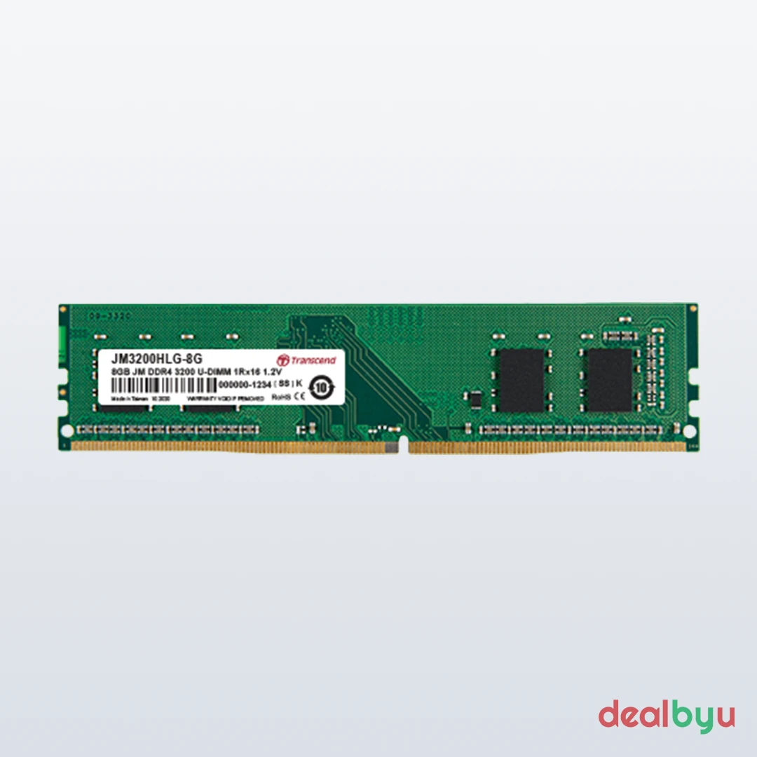 Transcend JetRam DDR4 4 GB (1 × 4 GB) 3200 MT/s CL22 Green Desktop Memory Module