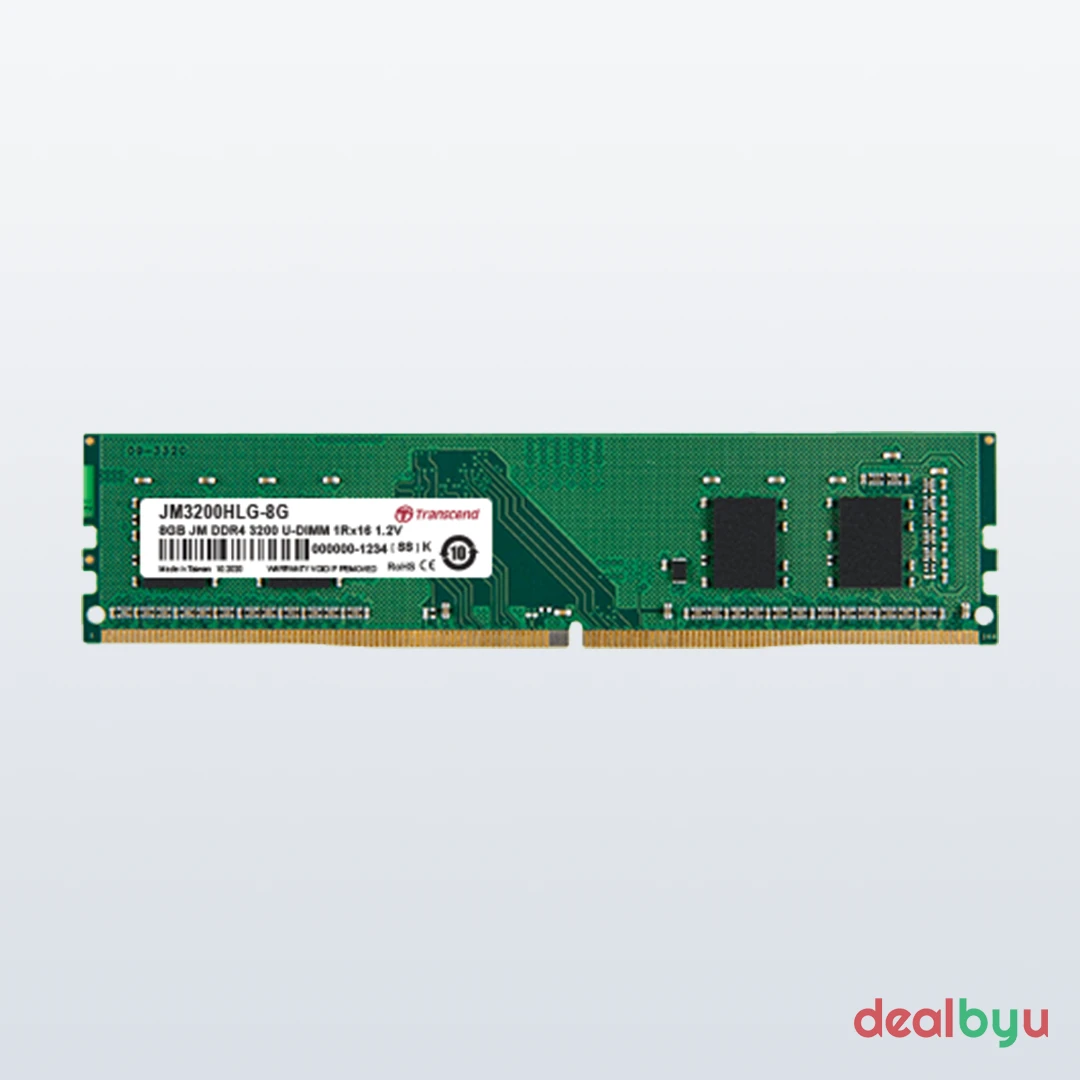 Transcend JetRam DDR4 4 GB (1 × 4 GB) 3200 MT/s CL22 Green Laptop Memory Module (SO-DIMM)